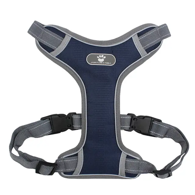 Dog Pet Traction Explosion Proof Chest Vest Vest Navy Blue - Shop at LoveMi