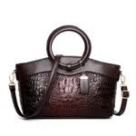 Gykaeo Luxury Handbags Women Bags Designer Woman Leather - Brown