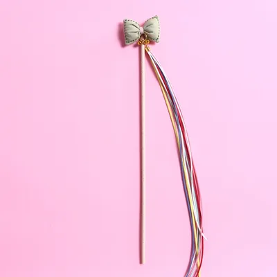 Three Dimensional Bow Rainbow Tassel Bells Fairy Cat Green - Shop at LoveMi