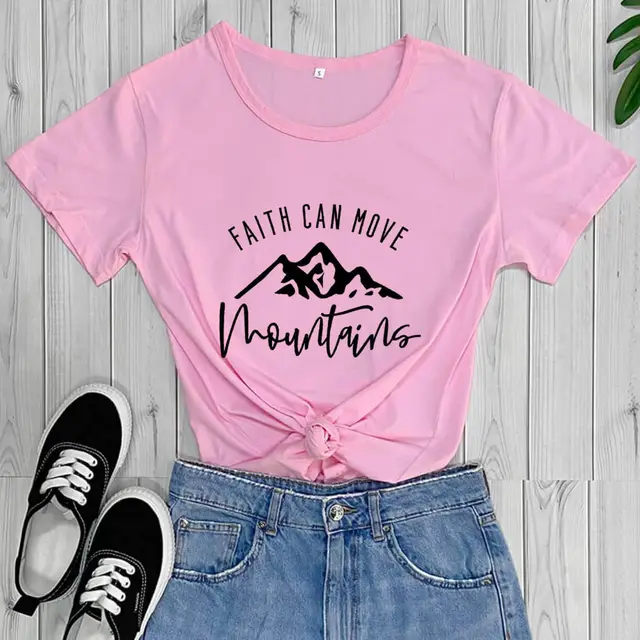 Faith Adventure Inspiration Theme T shirt Pink - Shop at LoveMi