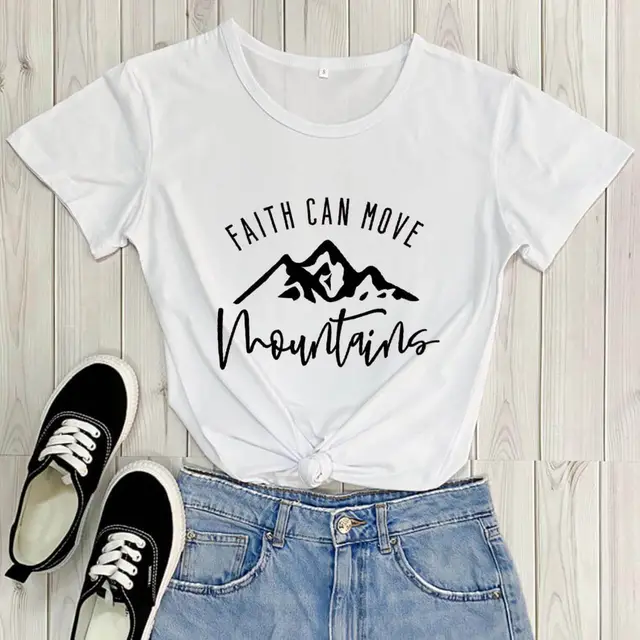 Faith Adventure Inspiration Theme T shirt White - Shop at LoveMi