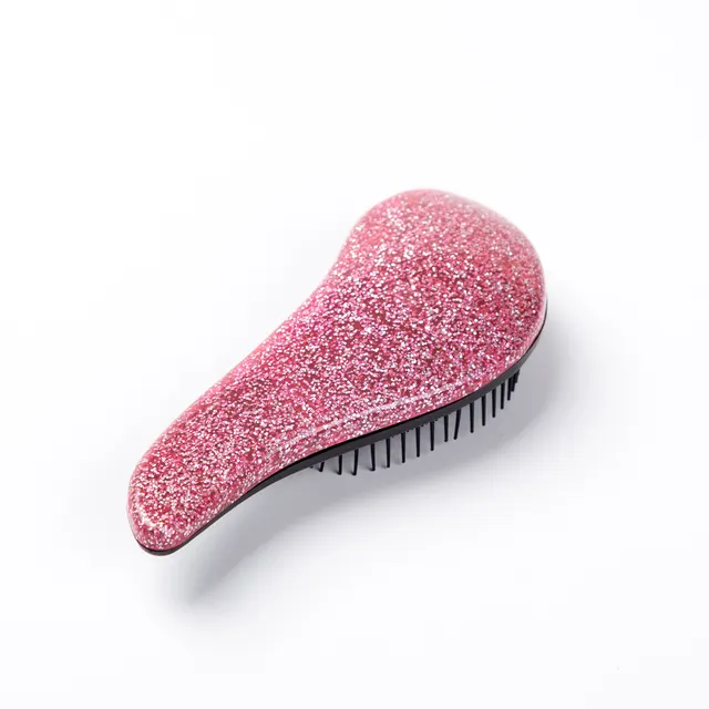 Shower Electroplate Massage Comb Salon Hair Styling Tool Pink - Shop at LoveMi