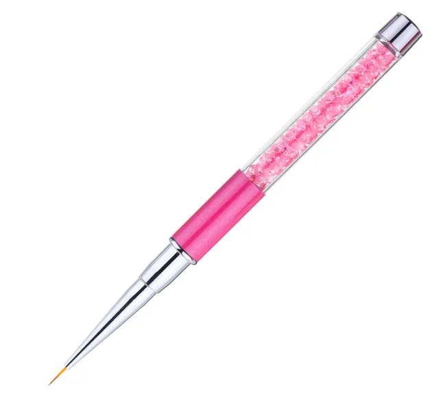 Nail Art Strass Acrilico Liner Brush Linee Francesi Strisce Pink - Shop at LoveMi