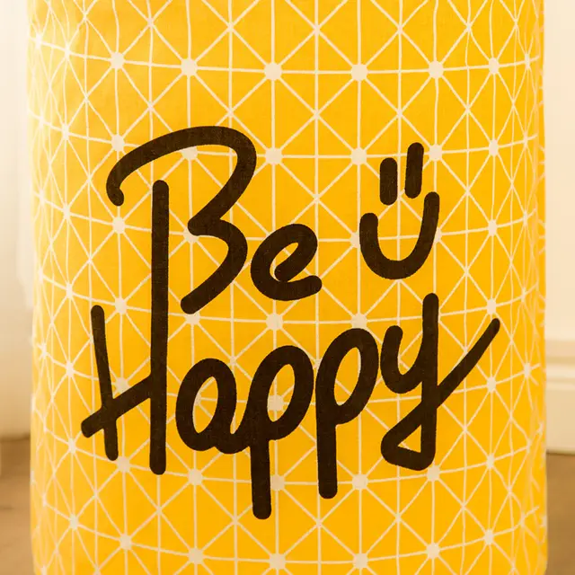 Ins Explosive Fabric Dirty Clothes Basket Foldable Large Cotton And Linen Waterproof Dirty Clothes Basket Clothes Toy Storage Basket Yellow - Shop at LoveMi