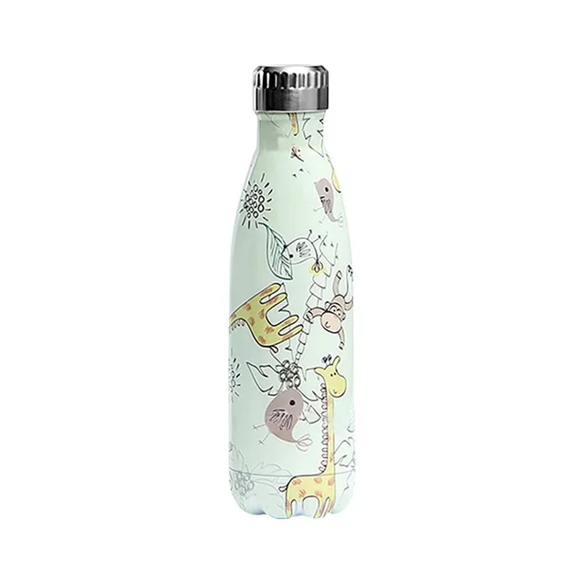 Stainless Steel Sports Gift Cup Green Giraffe - Shop at LoveMi