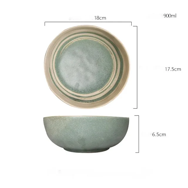 Household Personality Ramen Bowl Malachite Green - Shop at LoveMi