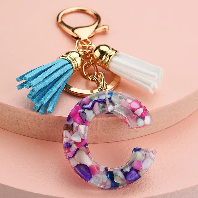 Symphony Letter Keychain Personalized Schoolbag Pendant - Shop at LoveMi