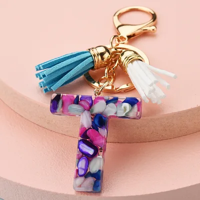 Symphony Letter Keychain Personalized Schoolbag Pendant T - Shop at LoveMi