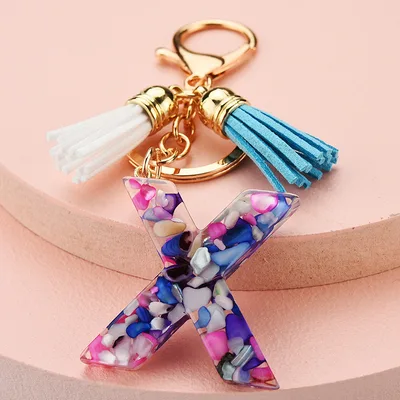 Symphony Letter Keychain Personalized Schoolbag Pendant X - Shop at LoveMi