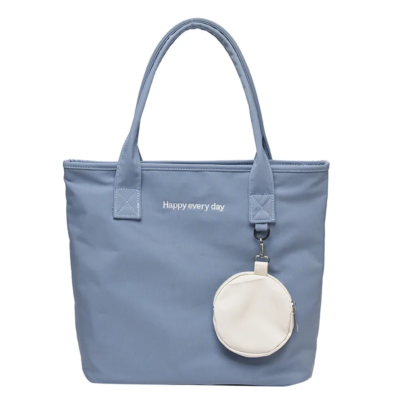 Spring Fashion Large Capacity Nylon Tote Bag Blue - Shop at LoveMi