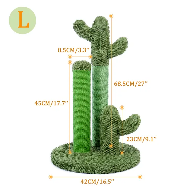 Cats Scratching Kitten Climbing Cactus Tree As Shown - Shop at LoveMi