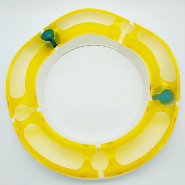 New Cat Sounding Toy Track Ball Yellow - Shop at LoveMi