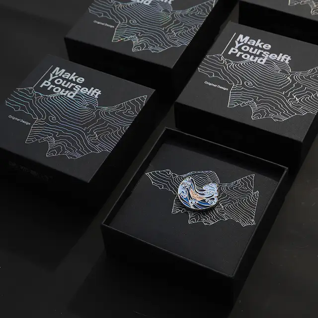 Ride the Wind And Waves Brooch Delicate Blue Metal Brooch Creative Decoration Badge Brooch As Shown - Shop at LoveMi