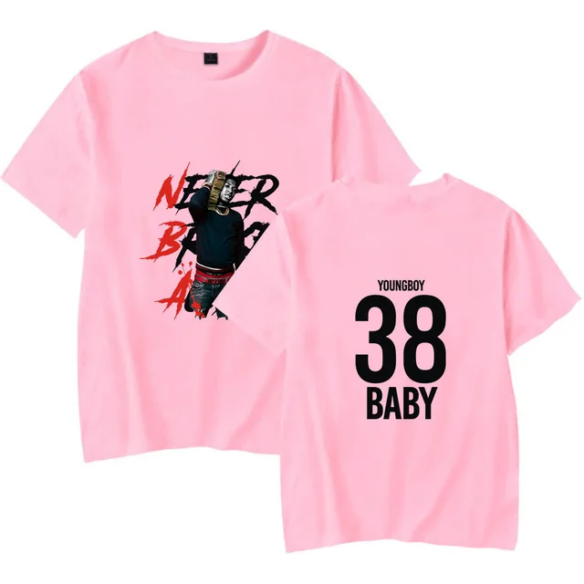 Men's and Women's Rappers Short sleeved T shirt B Pink - Shop at LoveMi