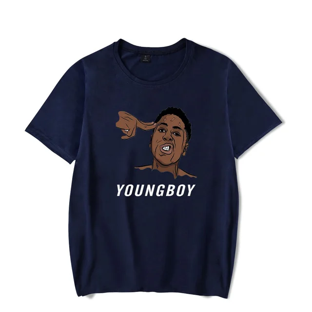 Men's and Women's Rappers Short sleeved T shirt C Navy Blue - Shop at LoveMi