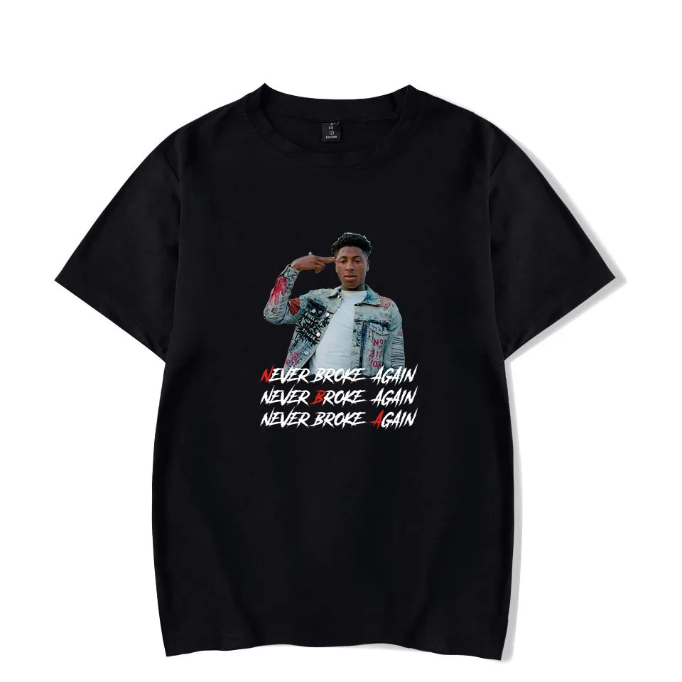 Men's and Women's Rappers Short-sleeved T-shirt - E Black