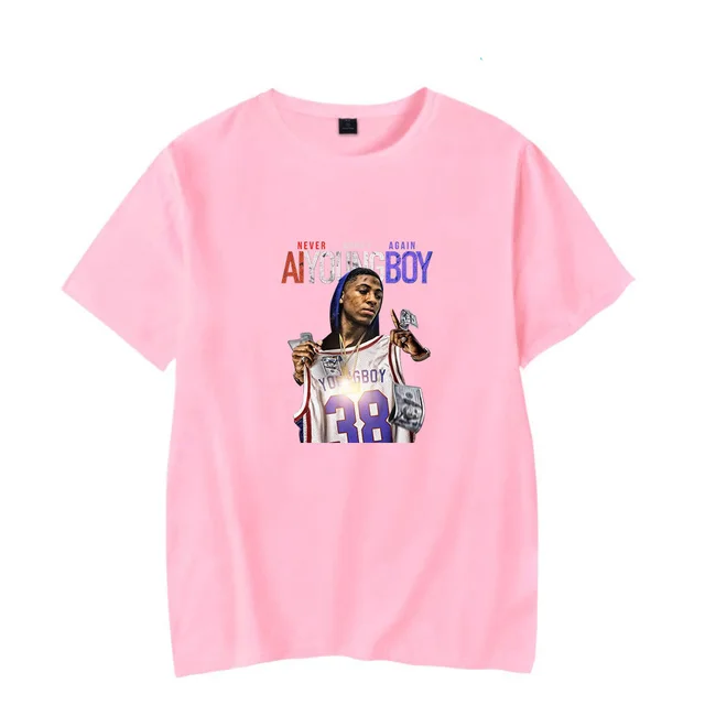 Men's and Women's Rappers Short sleeved T shirt F Pink - Shop at LoveMi