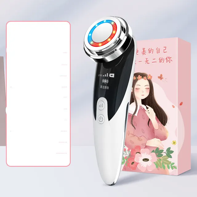 Beauty Import Device, Facial Massager, Firming, Lifting, Washing Device, Pore Cleansing, Facial Export And Import Device White - Shop at LoveMi