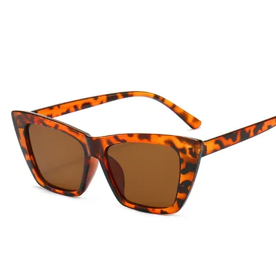 Jelly Color Square Sunglasses Leopard - Shop at LoveMi