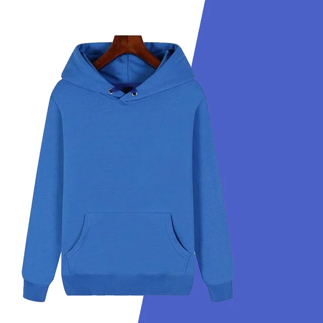 Spring And Autumn Hooded Cotton Sweater Customized Workwear Printed Logo T shirt Advertising Shirt Blue - Shop at LoveMi
