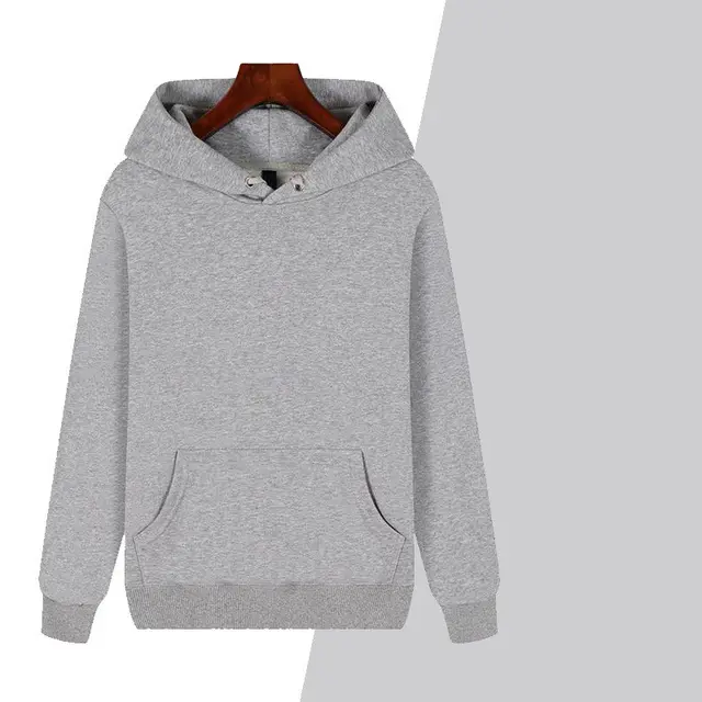 Spring And Autumn Hooded Cotton Sweater Customized Workwear Printed Logo T shirt Advertising Shirt Grey - Shop at LoveMi