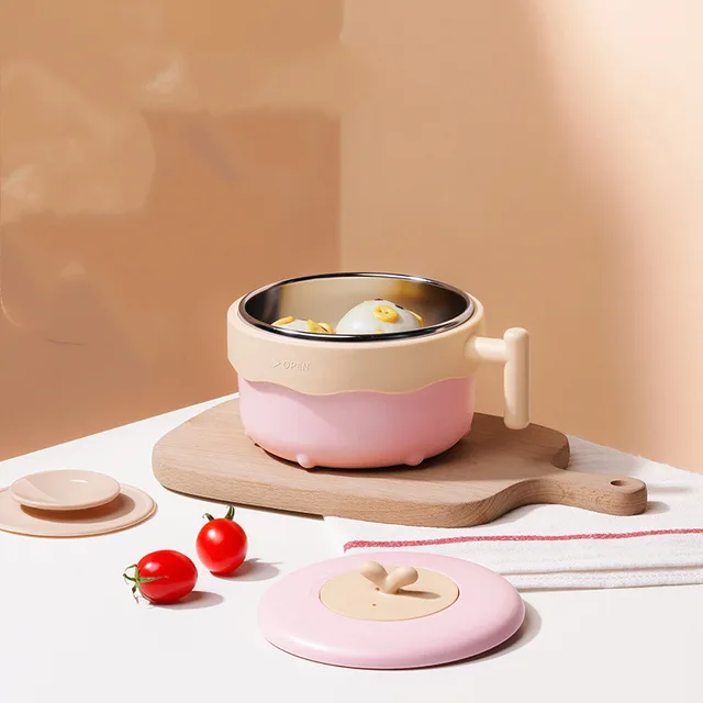 Anti Fall And Anti Scalding Complementary Food Tool Pink - Shop at LoveMi