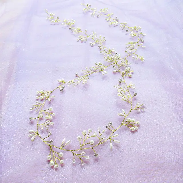 Summer Lace Small Lace Handmade Bridal Hair Take The Lead In The Circle Jewelry Gold - Shop at LoveMi