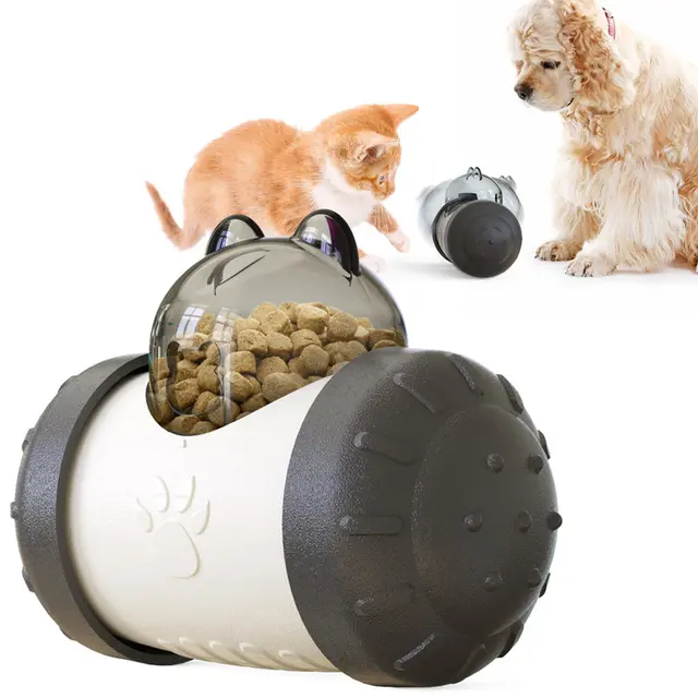 Pet Supplies Tumbler Teasing Cat Swinging Leaking Ball Without Electric Pet Dog Toy Black - Shop at LoveMi