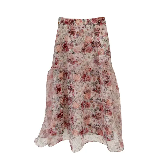 Zichuan Oil Painting Style Skirt Female Xia Ou Gensha Painting - Shop at LoveMi