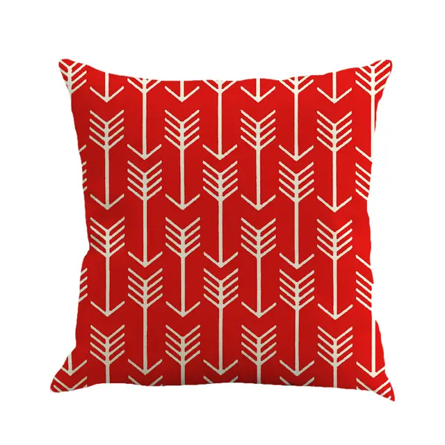 Foreign Trade Custom Simple Abstract Geometry Linen Cushion Office Cushion Pillowcase 3Style - Shop at LoveMi