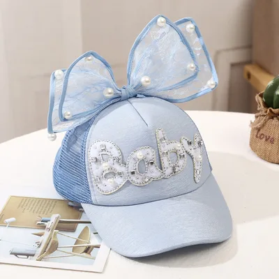 Girls Summer Cap Breathable Mesh Visor Baseball Sun Hat Blue - Shop at LoveMi