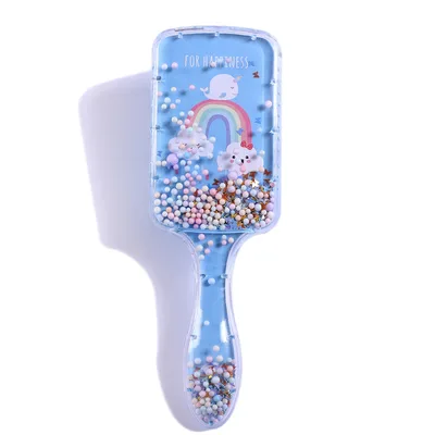 Cross Border Cartoon Airbag Comb, Printed Air Cushion Comb, Transparent Massage Hairdressing Comb, Plastic Rainbow Comb As Shown - Shop at LoveMi