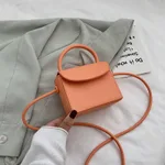 One-shoulder Messenger Bag Women Summer Small Square Bag - Orange