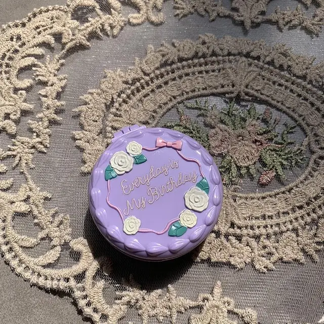 Makeup Mirror with Folding Massage Hair Brush Mini Airbag Purple - Shop at LoveMi