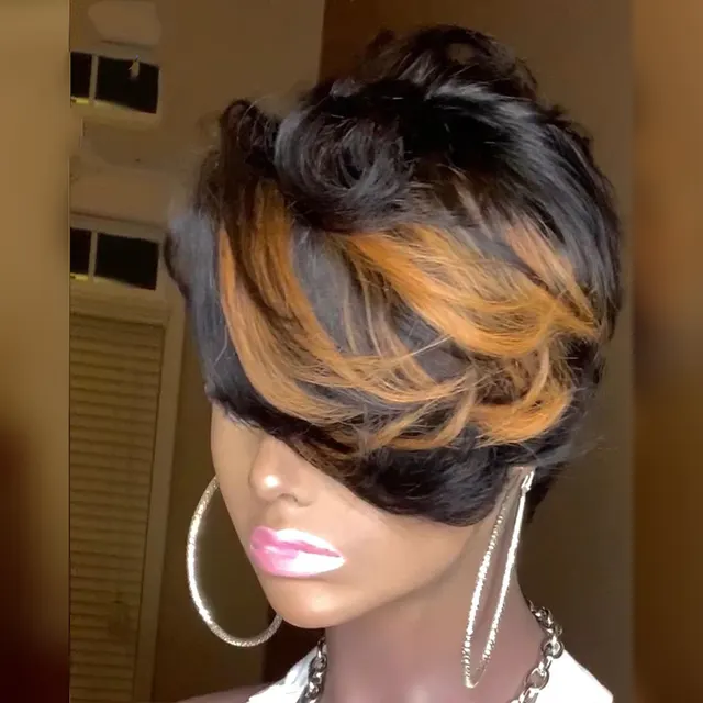 Wigs European And American Wigs, Ladies Small Curly Hair, Gradient Wigs, Chemical Fiber Headgear As Shown - Shop at LoveMi