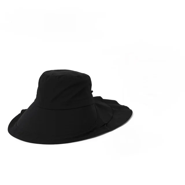 All Match Anti Ultraviolet Face Shielding Sunscreen Hat women Black - Shop at LoveMi