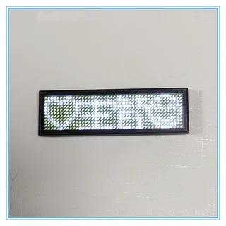 Work Badge, Brooch, Character Display, Luminous Driving License - White