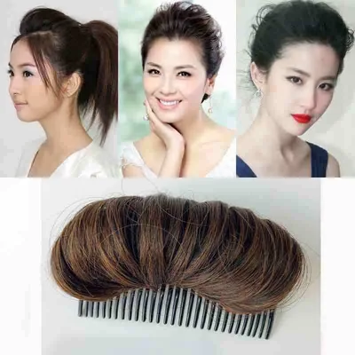 Korean Half Ball Head Coil Hair Device Headdress Light Brown - Shop at LoveMi
