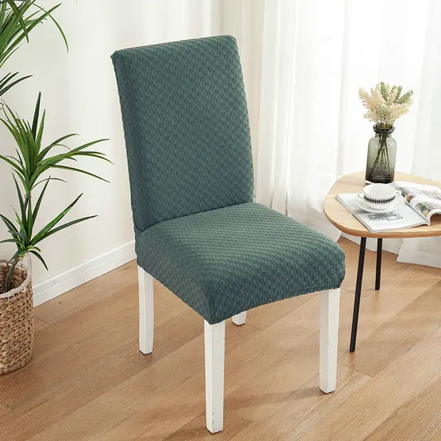 Stretch Thick Knitted Half Pack Simple Chair Cover Matcha Green - Shop at LoveMi