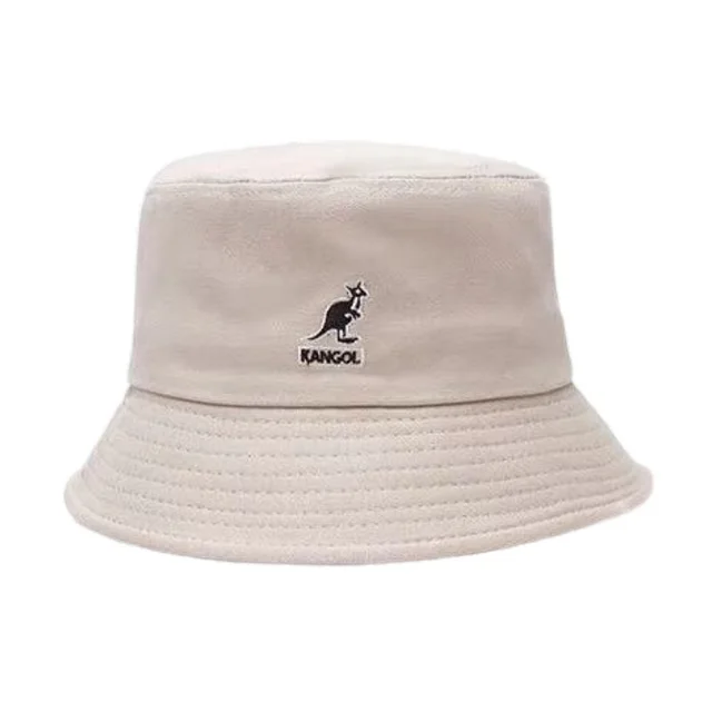 Tide Brand Kangol Spring And Summer Classic Fisherman Hat Casual Wild Long Brim Couple Sunscreen Kangaroo Pot Hat Beige - Shop at LoveMi