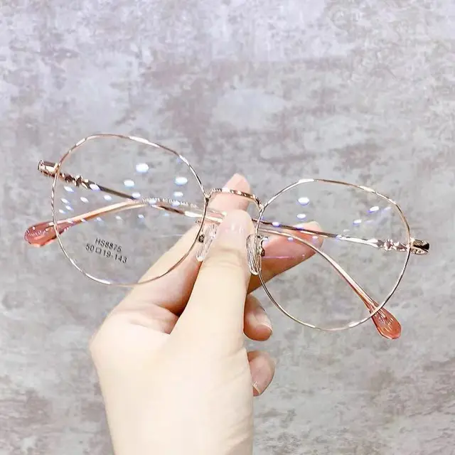 The Same Model Of Female Korean Version Of Myopia With Net Red Glasses Frame Rose Gold - Shop at LoveMi