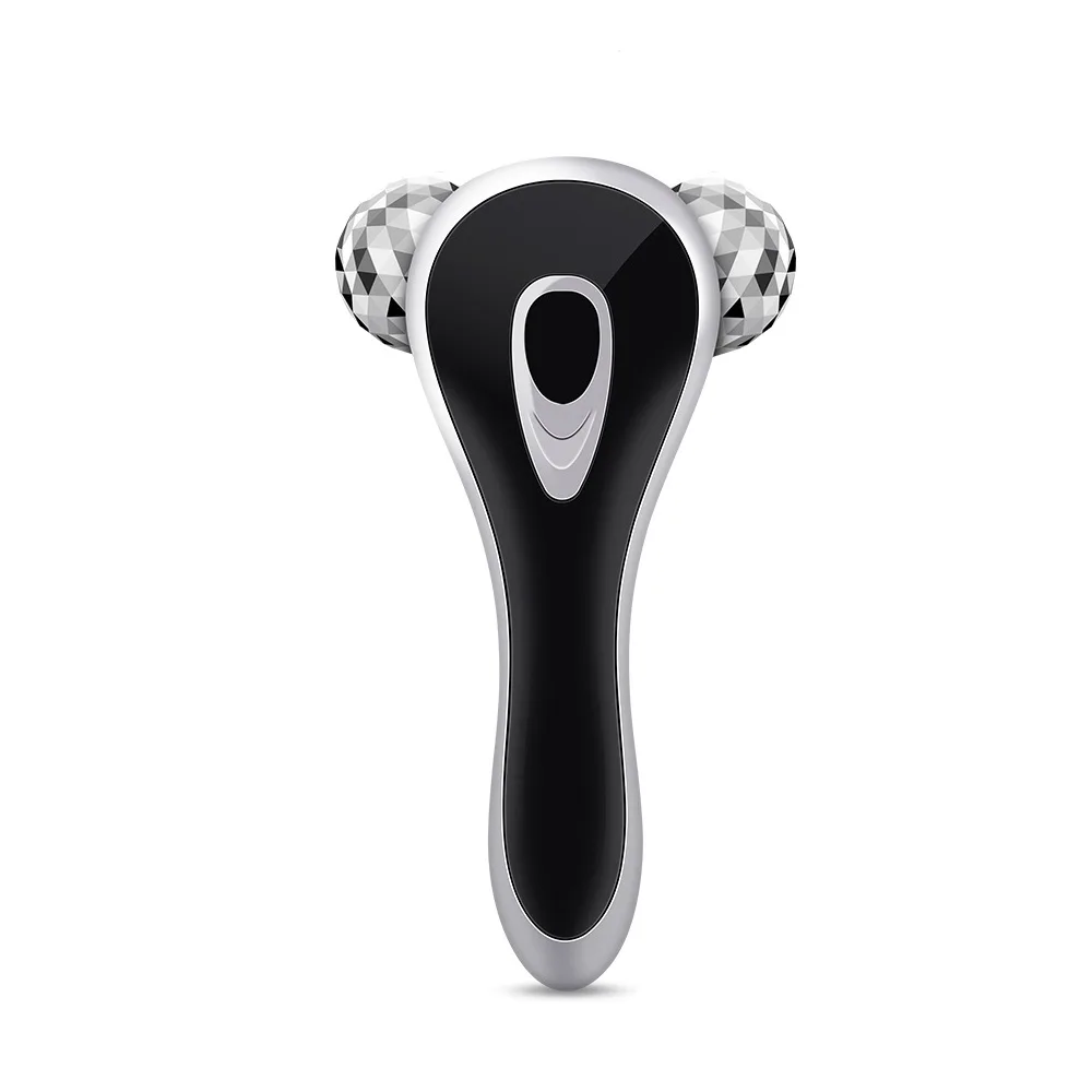 3D Roller Beauty Apparatus Facial Massage Apparatus Facial Thin Double Chin - Silver