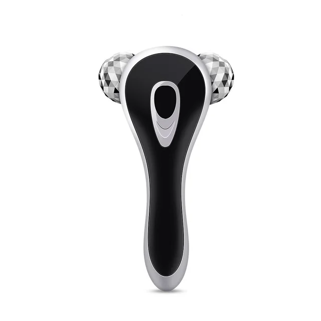 3D Roller Beauty Apparatus Facial Massage Apparatus Facial Thin Double Chin Silver - Shop at LoveMi