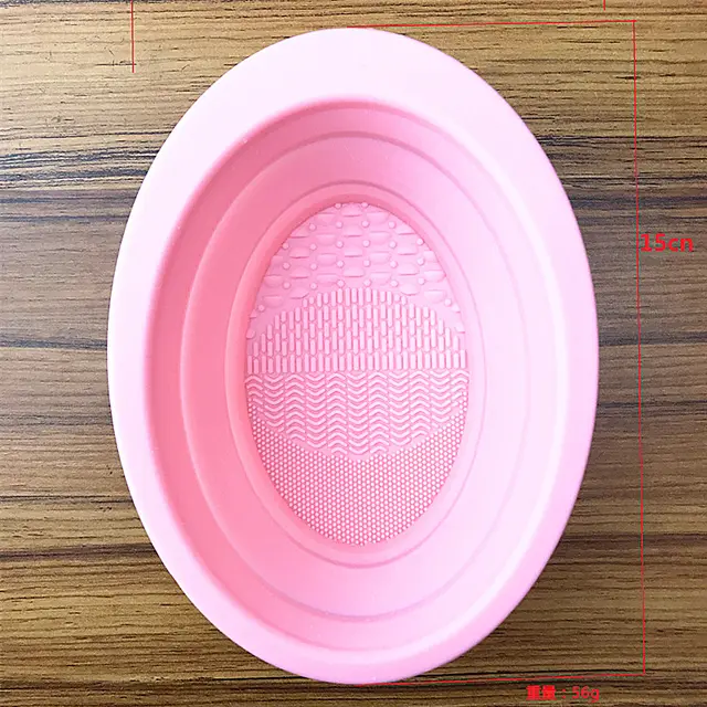 Silicone Cosmetic Makeup Brush Cleaning Pad Board Pink - Shop at LoveMi