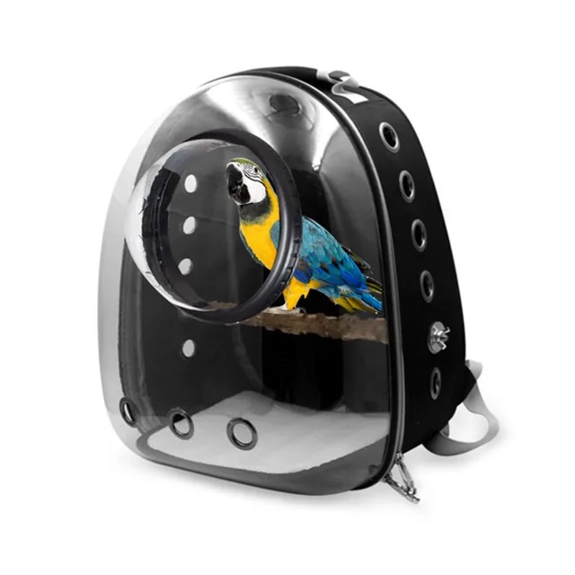 Pet bag Starling Parrot Outing Portable Bag Multifunctional Black - Shop at LoveMi