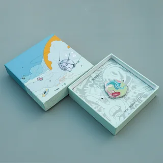 Cool Things Sneak Original Koi National Style Couple Brooch Enamel Metal - Silver