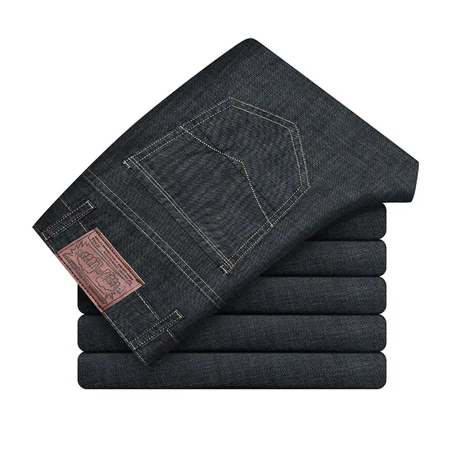 Loose Straight Leg Plus Size Business Middle aged Long Pants Black - Shop at LoveMi