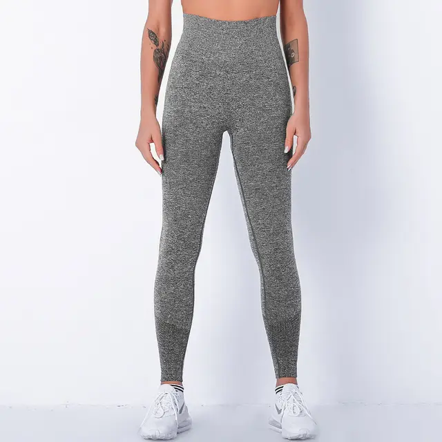 Peach Hip Shaping Running Sports Leggings Gray - Shop at LoveMi