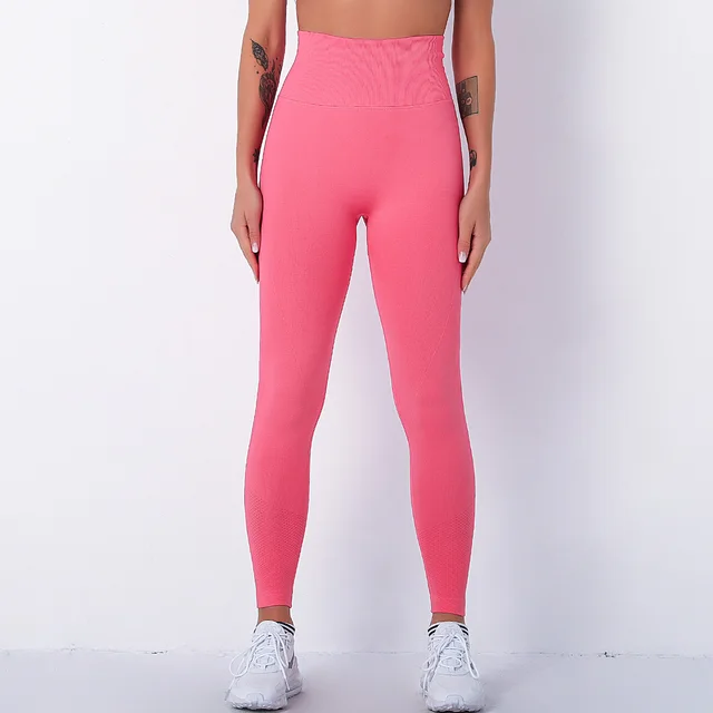 Peach Hip Shaping Running Sports Leggings Pink - Shop at LoveMi