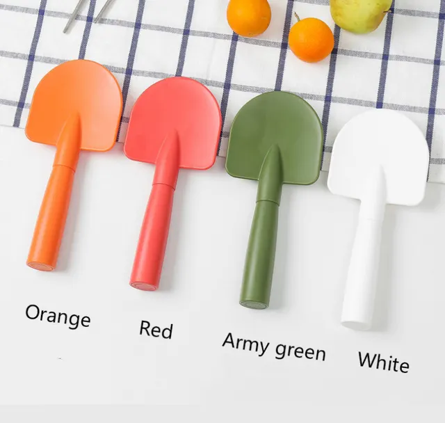Creative Shovel Shape Small Rice Spoon Household Plastic Non Stick Rice Shovel Orange - Shop at LoveMi